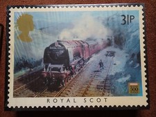 Waddingtons Mint Stamp Puzzle Famous Trains Royal Scot Train 500 Piece New
