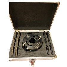 40mm Wide x 120mm Dia x 30mm Spindle Moulder Cutter Block with 6 Knife Box Set