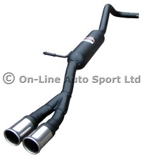VW Polo (9N3) 1.2i Sportex GTi-look Exhaust Rear Silencer -Twin 2.5" 12/06-11/09