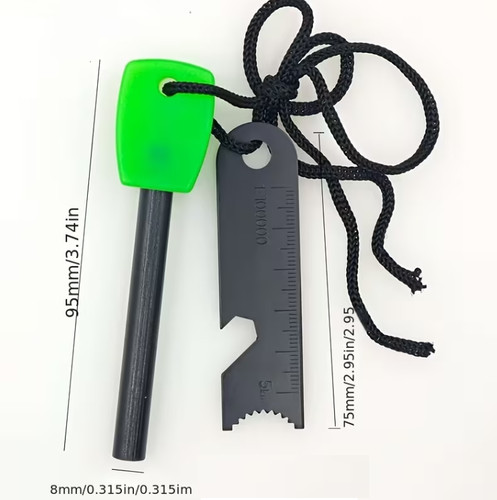 Flint steel striker ferro - steel, rod
