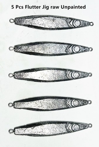 Pcs flutter jig fishing - 5,