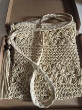 Natural Straw Shoulder Bag