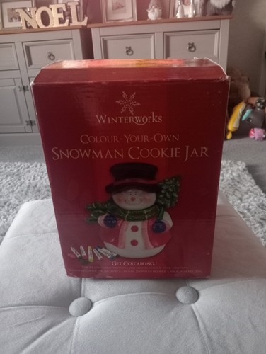 Colour your own snowman cookie - snowman,