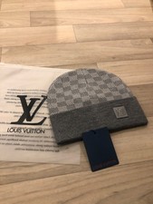 Louis vuitton grey mens beanie
