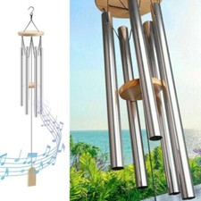 Wind Chimes Large Deep Tone Chapel Bells 6 Tubes Outdoor Garden Decor Gifts Hot