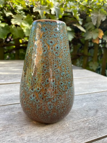 Vintage ceramic vase - vintage, turquoise