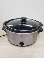 Tesco 3.5l Stainless Steel Slow Cooker - Silver (SC356) *See Description 