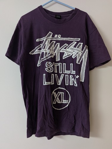 Vintage stussy still livin - still, xl
