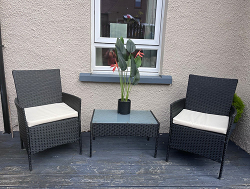Piece rattan bistro set 2 - rattan, set: