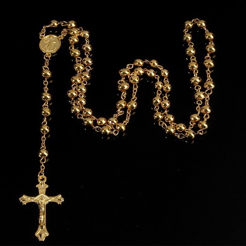 6mm imitation gold iron bead - gold,