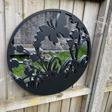 50cm Black Mirror  Wall Art