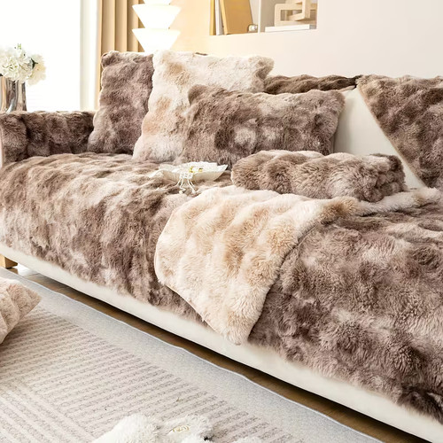 Plush thick warm sofa slip - thick,