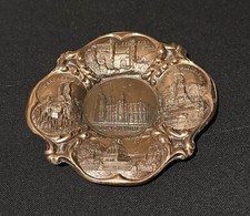 West Germany Metalware Copper Souvenir Wall Plate Plaque Kolner Dom Cathedral 