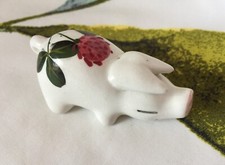 Vintage Wemyss Plichta Pottery Clover Pig - 7cm Long - Perfect