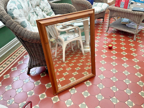 Large pine framed mirror x - pine, 89
