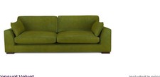 4 seater sofa , cuddle chair and pouffe with storage 