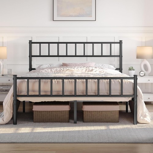 Double metal bed frame - double,