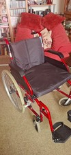 Lightweight Foldable Manual Wheelchair 55cm Wide Self-Propelled