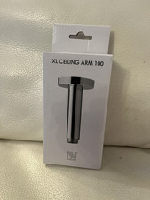 BATH STORE NIKLES ROUND CEILING MOUNTED SHOWER ARM 100, BRASS & CHROME, 100MM XL