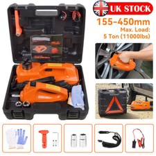 5 Ton Hydraulic Trolley Floor Jack 12V Electric Car Jack Kit Tyre Socket Wrench