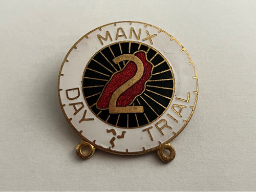 Isle man pin - badge, vintage