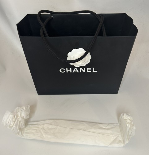 Chanel black store paper card - chanel,