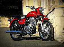 A4 Metal Sign Royal Enfield Bullet Electra EFI