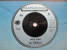The Rimshots "Super Disco" All Platinum UK 7" Single EX