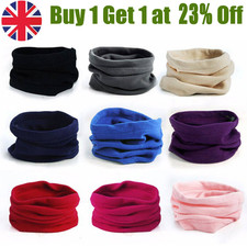 Men Women Thermal Snood Fleece Neck Warmer Winter Tube Motorbike Cycling Warm UK