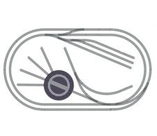 OO Gauge HORNBY Model Railway Layout Curves Points Electrical Turntable