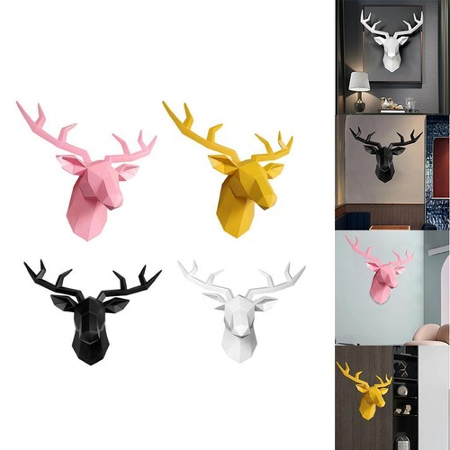 Deer head wall mount - wall,