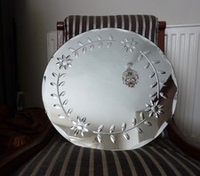 ROUND FLORAL ETCHED VINTAGE