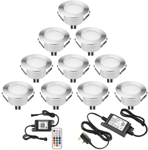 Indarun warm white led - white, decking