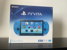 Sony Playstation PS Vita Slim 2000 Aqua Blue Console Boxed W Charger VGC A Grade