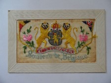 WW1 Silk Postcard: Souvenir