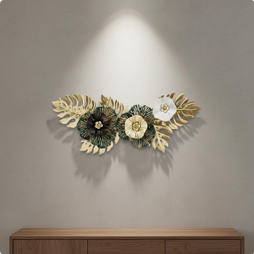 Metal flower wall - metal, decor
