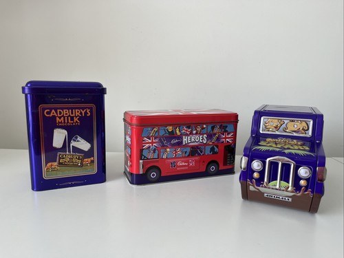 Vintage cadbury tins - tins,