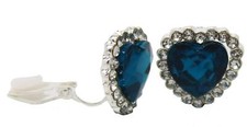 Womens silver heart blue - silver,