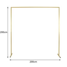 2X2M  Wedding Stand Flower Rack Arch Iron Party Door Garden Metal Prop Decor UK