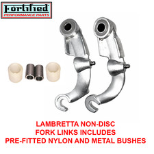 Lambretta SX 125, 150  FORK LINKS, Non-Disc /  Drum Brake Type with Bushes