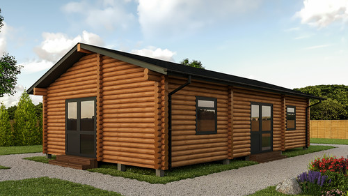 Bed residential log home - residential,