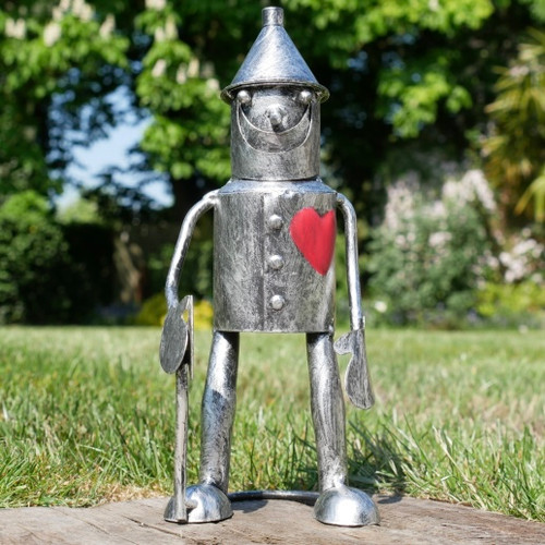 Standing tin man garden - standing,