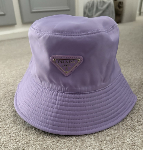 Prada purple nylon bucket hat - nylon,