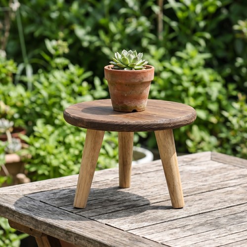 Three legged stool natural - stool,
