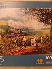 The Works Corner Piece 1000pc Steam Train Jigsaw Puzzle