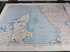 WW2 "RESTRICTED" RAF map of