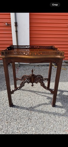 Mahogany chippendale style tea - mahogany,
