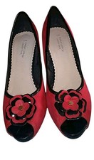 Red & Black Open Toe High