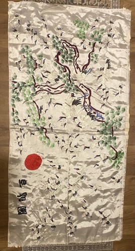 Antique handwoven silk chinese - antique,