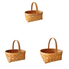  Rectangular Basket Rattan